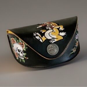Vintage Ed Hardy tattoo hard glasses case